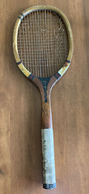 Antique Wright & Ditson Brand George Wright Model Flat Top Style Tennis Racquet