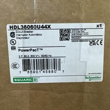 Square D HDL36060U44X Breaker 60A 3P 600V New In Box