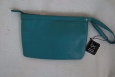 Buxton Women Mini iPad Wristlet Handbag Dark Teal color New