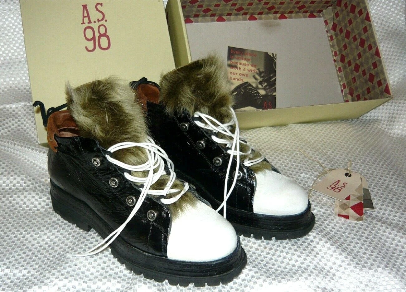 A.S. 98 Free People / Camp Out Hiker Boot / Bettino / US 7 - EU 37 / NEW IN BOX