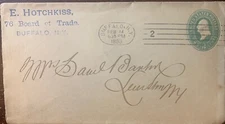 Buffalo N Y Postal Cover Advertising 76 Board Of Trade