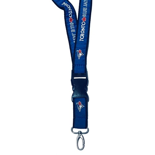 Toronto Blue Jays Baseball Lanyard and Sweat Bands Royal Blue MLB Bird Logo Leaf - Foto 2 di 20