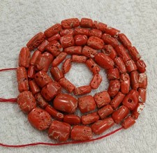 16"INCHES 100 Natural Italian Coral Smooth Oval Beads,AA quality,Free Size  