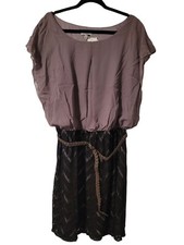 Lots Of Love By Speechless Dress Purple Lavender Black With Belt Size 3X NWT