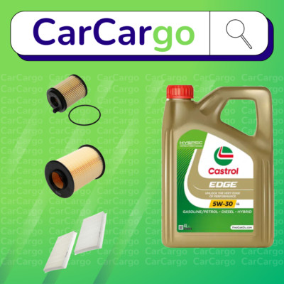SERVICE KIT FOR Volvo S40 1.6 D Diesel 2005-2012 OIL AIR CABIN CASTROL OIL 5W-30