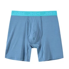 Zonbailon Mens Underwear Bamboo Breathable Boxer Briefs Open Fly Pouch M-3XL