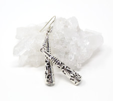 Women Earrings Hook Drop Dangle Bohemian Stud Jewelry Hoop Silver Fashion Gift