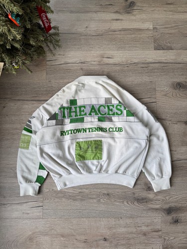 Adidas 80’s Ryetown Tennis Club Take Off The Aces Sweatshirt Vintage Size M - Picture 14 of 17