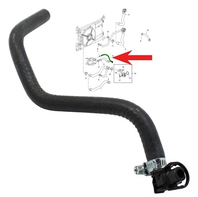Water Hose Thermostat Housing To Header Tank For Vauxhall Corsa D Mk3 ...