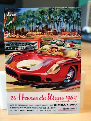 2023 Topps 24H of Le Mans Poster Art 1962 genebien/phil hill