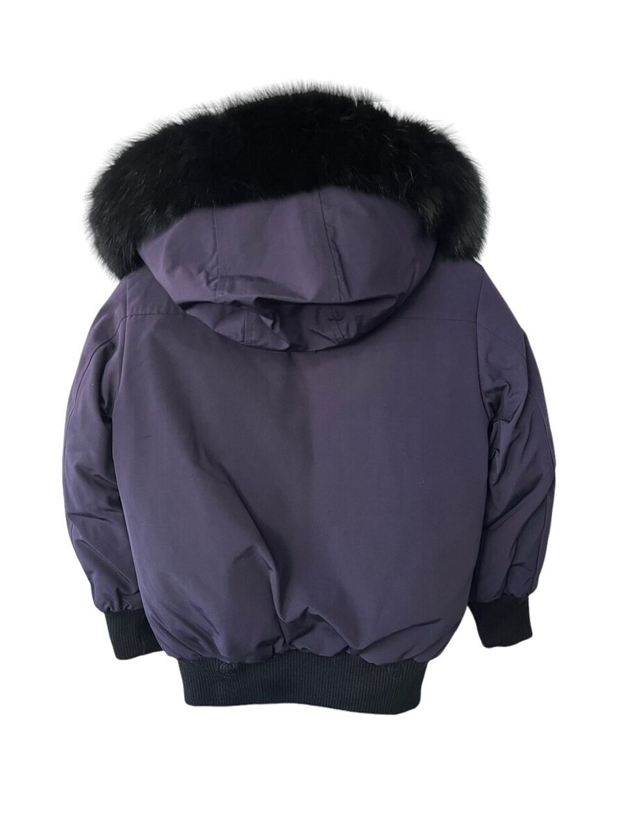 Moose Knuckles Kid's Bomber Jacket MK2634YGB Abyss (Purple Moose Knuckles Kid's Bomber Jacket MK2634YGB Abyss (Purple