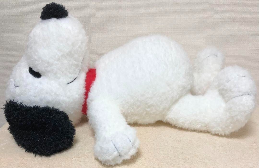 RARE PEANUTS SNOOPY Super Giga BIG One's back Plush doll