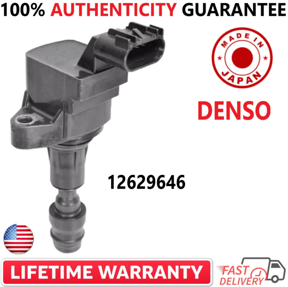 Bobinas de encendido x4 OEM DENSO para Buick Chevrolet GMC Pontiac I4 2005-17, 12629646 Foto 2 de 4