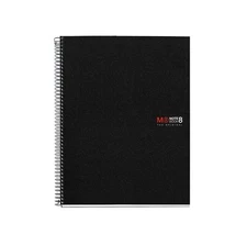 Miquelrius 8-subject Lined Poly Notebook 8.5 X 11 - Black