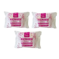 3 Bars BMRS Niacinamide with Glutathione Premium Brightening Soap 70g Each