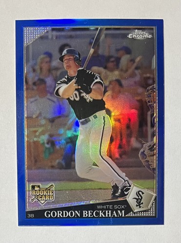 Gordon Beckham [Blue Refractor] #214 2009 Topps Chrome card