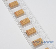 20pcs Tantalum Capacitors 107A 10V 100uF Type C SMD 6032 10 Surface Mount