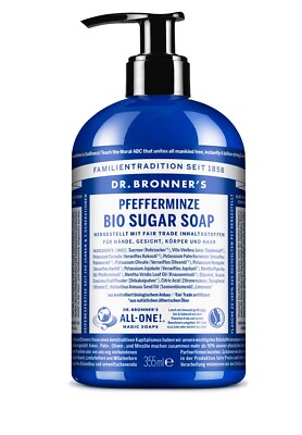 Dr. Bronner's Bio Sugar Soap Pfefferminze 355ml 
