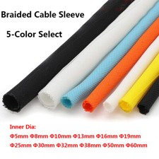 Expandable Braided Cable Sleeving Self Closing Insulated Pipe Wire Wrap Protect