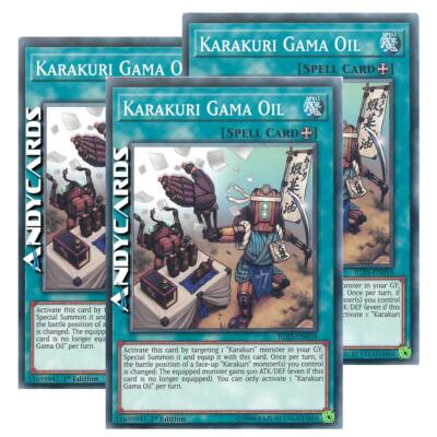 3x KARAKURI GAMMA OIL   (Karakuri Gama Öl)   Common   IGAS EN058   YUGIOH!