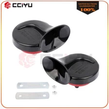 12V 135DB Dual Trumpet Electric Air Siren Horn Kit Fits For Car Truck Train Boat