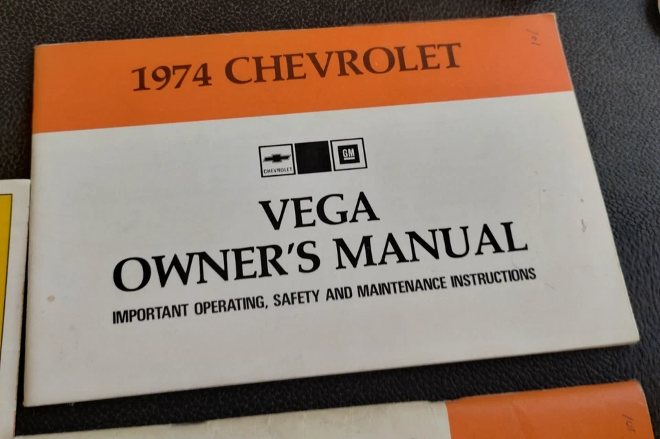 Chevrolet Vega 1974 manual del propietario manual de servicio programa de mantenimiento Foto 2 de 4