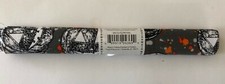 Halloween Fat Quarter 18" x 21" 100 cotton Grey with Pumpkins and spatter