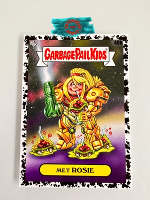 40b Met Rosie BLACK Hole parallel Garbage Pail Kids Intergoolactic Card GPK