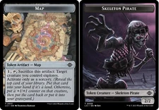 10 Token Cards - MAP / SKELETON PIRATE - The Lost Caverns of Ixalan LCI -MTG FTG