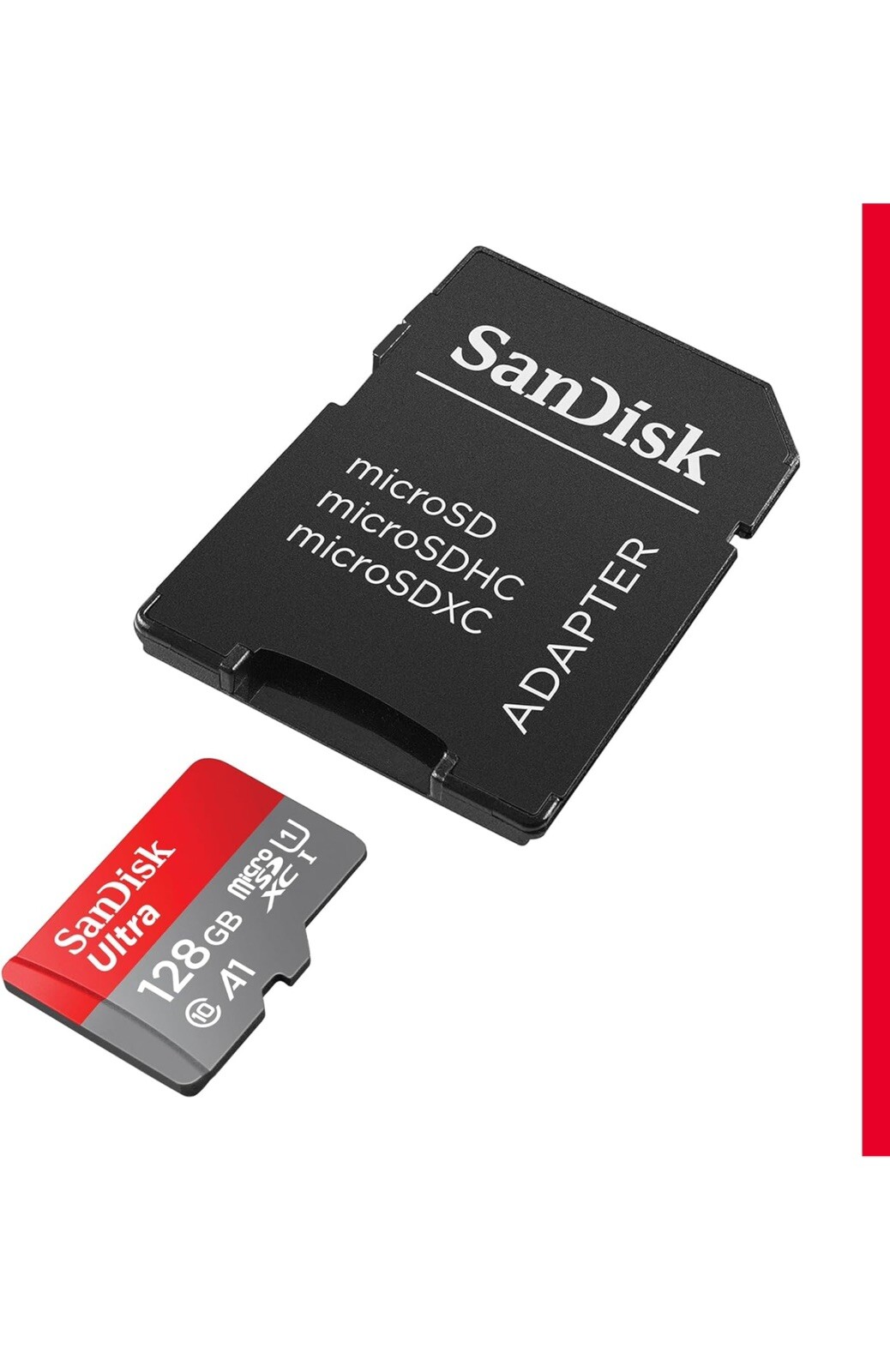 SanDisk 128GB UltraMicro SDXC UHS1 Card W/ AdapterNew INSTITUTO