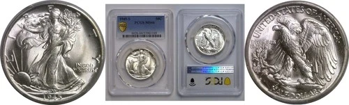 1945-S Walking Liberty Half Dollar   PCGS MS-66
