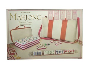 Maison Lude Mahjong Set Blooming Edition Game Mat Tile Racks Bag