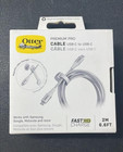 OtterBox Premium Pro USB-C to USB-C Fast Charge 2M/6.6FT Cable - White