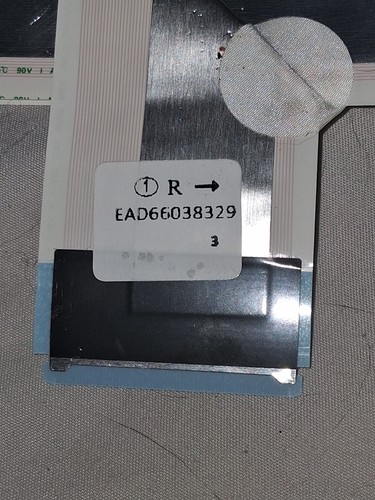 EUNSUNG EAD66038329 Copper Flat Ribbon Cable, 90V, 1A, White Sheath, Audio/Video
