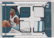 2021-22 Panini National Treasures Rookie Triple Materials 22/99 Kai Jones 0c3