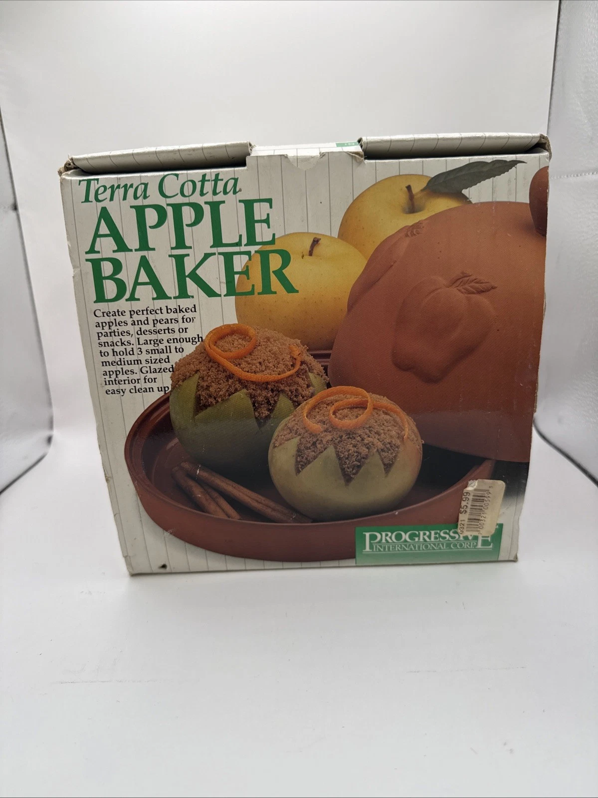 Terra Cotta Apple Baker Progressive International Corp With Box