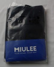 Miulee Adults 2-Panel Rod Pocket Blackout Curtains AP2 Black Size: 40"x 63" NWT