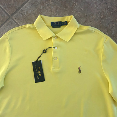 Polo Ralph Lauren Classic Fit Interlock Polo Shirt XXL Yellow w