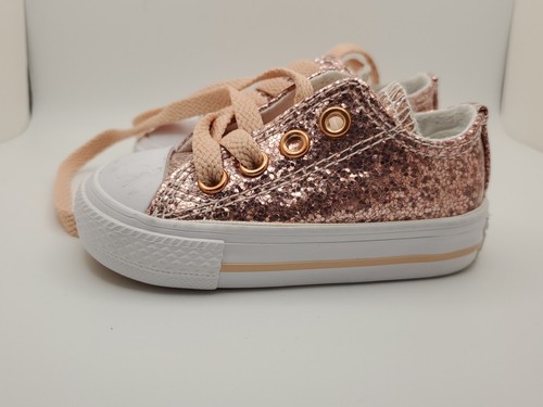 Converse Glitter Rose Pink 769815F Court Shoes Toddler Size 5 NEW IN BOX - Picture 19 of 19