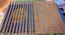 26 pc Meccano ERECTOR SET  ORIGINAL lg perforated strips & angle girders