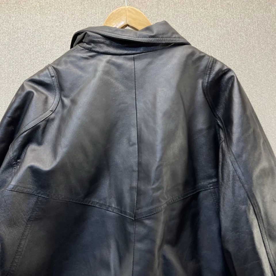 TownCraft кожи Bomber куртка мужская большой выстеганный съемный вкладыш полный молнии винтажный - Изображение 4 из 4