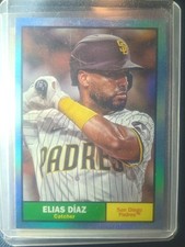 2024 Topps Archives Elias Diaz Blue Foilboard # 07/25 Padres