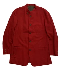 ISSEY MIYAKE MEN Stand-collar Jacket Size L Red Buttoned good condition Used