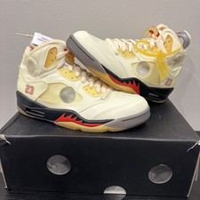 Size 9 - Jordan 5 SP x Off-White Mid Sail