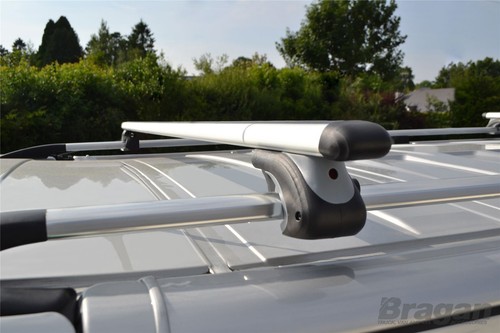 Silver Aluminium Cross Bars For Citroen Berlingo 2019+ Van Top Rack Load Carrier - Picture 8 of 11