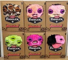 COMPLETE SET Zuru Fuggler Baddies Funny Ugly Monster Plush LOT OF 6 - ALL NEW