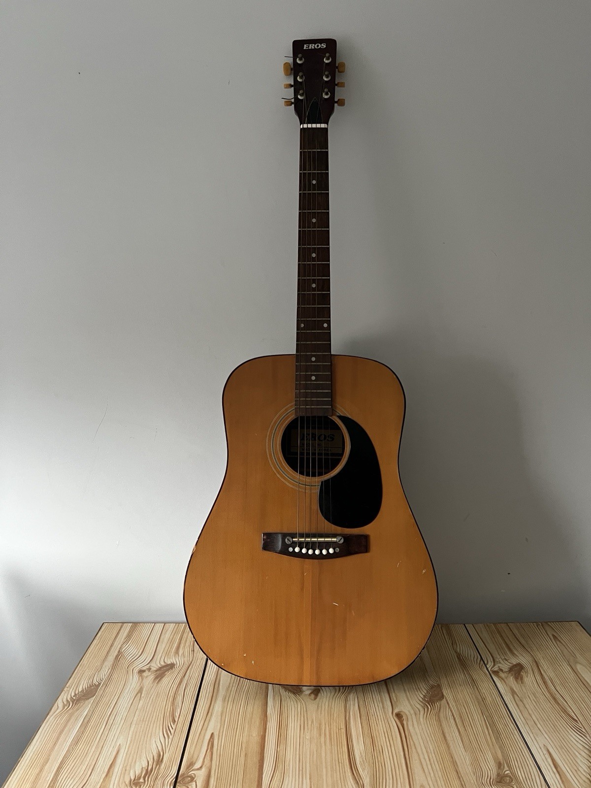 Eros Acoustic guitar Vintage guitar from 70s Made in Korea