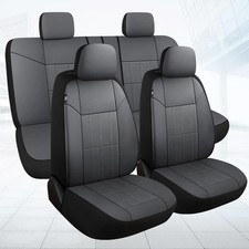 Juego completo de fundas para asientos de coche de piel sint tica