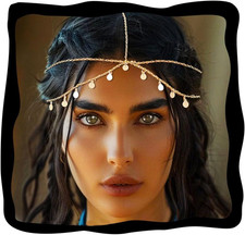 Sequin Boho Head Chain Headpiece Hair Chains Festival Costume Headband Hair Acce