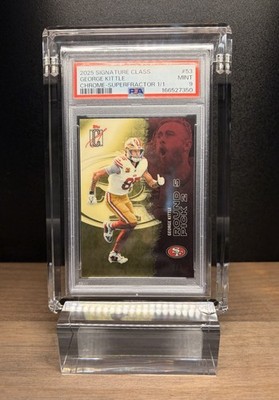 SUPERFRACTOR 1/1 George Kittle 2025 Topps Signature Class #53 Chrome PSA 9